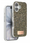 Mey İthalat®   iPhone 17 Bright Simli Kapak - Çöl Titanyum