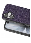 Mey İthalat®   iPhone 17 Bright Simli Kapak - Derin Mor