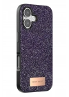 Mey İthalat®   iPhone 17 Bright Simli Kapak - Derin Mor