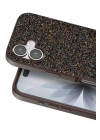 Mey İthalat®   iPhone 17 Bright Simli Kapak - Gold