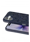 Mey İthalat®   iPhone 17 Bright Simli Kapak - Mavi