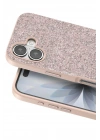 Mey İthalat®   iPhone 17 Bright Simli Kapak - Pembe