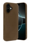 Mey İthalat®   iPhone 17 First Silikon - Kahverengi