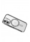 Mey İthalat®   iPhone 17 Joke Simli Magneticsafe Kılıf - Gümüş