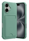 Mey İthalat®   iPhone 17 Kelvin Kartvizitli Silikon - Açık Yeşil