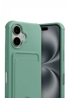 Mey İthalat®   iPhone 17 Kelvin Kartvizitli Silikon - Açık Yeşil