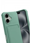 Mey İthalat®   iPhone 17 Kelvin Kartvizitli Silikon - Açık Yeşil