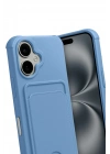 Mey İthalat®   iPhone 17 Kelvin Kartvizitli Silikon - Mavi