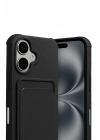 Mey İthalat®   iPhone 17 Kelvin Kartvizitli Silikon - Siyah