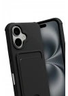 Mey İthalat®   iPhone 17 Kelvin Kartvizitli Silikon - Siyah
