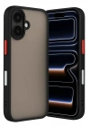 Mey İthalat®  iPhone 17 Kılıf Montreal Silikon Kapak - Siyah