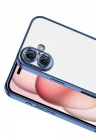 Mey İthalat®   iPhone 17  Lensli Silikon - Açık Mavi