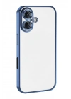 Mey İthalat®   iPhone 17  Lensli Silikon - Açık Mavi