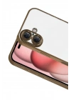 Mey İthalat®   iPhone 17  Lensli Silikon - Çöl Titanyum