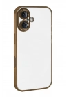 Mey İthalat®   iPhone 17  Lensli Silikon - Çöl Titanyum