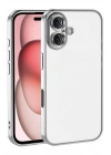 Mey İthalat®   iPhone 17  Lensli Silikon - Gümüş