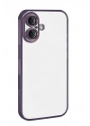 Mey İthalat®   iPhone 17  Lensli Silikon - Mor