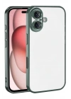 Mey İthalat®   iPhone 17  Lensli Silikon - Yeşil
