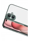 Mey İthalat®   iPhone 17  Lensli Silikon - Yeşil