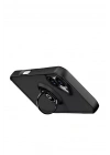 Mey İthalat®   iPhone 17 Montreal Yüzüklü Silikon Kapak - Siyah