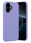 Mey İthalat®   iPhone 17 Nano içi Kadife Silikon - Lila