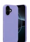 Mey İthalat®   iPhone 17 Nano içi Kadife Silikon - Lila