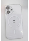 Mey İthalat®   iPhone 17 PC Blank Magsafe Kapak - Şeffaf