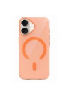 Mey İthalat®   iPhone 17 PC Blank Magsafe Kapak - Turuncu