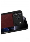 Mey İthalat®   iPhone 17 Pro Aras Deri Kapak - Bordo