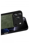Mey İthalat®   iPhone 17 Pro Aras Deri Kapak - Yeşil