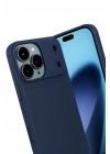 Mey İthalat®   iPhone 17 Pro Auto Focus Karbon Kapak - Lacivert