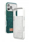 Mey İthalat®   iPhone 17 Pro Bright Simli Kapak - Koyu Yeşil