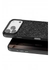 Mey İthalat®   iPhone 17 Pro Bright Simli Kapak - Siyah
