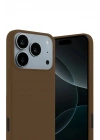 Mey İthalat®   iPhone 17 Pro First Silikon - Kahverengi