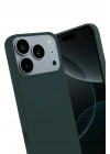 Mey İthalat®   iPhone 17 Pro First Silikon - Koyu Yeşil