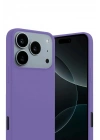 Mey İthalat®   iPhone 17 Pro First Silikon - Lila