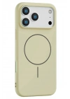 Mey İthalat®   iPhone 17 Pro Jully Magsafe Kapak - Bej