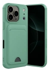Mey İthalat®   iPhone 17 Pro Kelvin Kartvizitli Silikon - Açık Yeşil