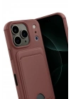 Mey İthalat®   iPhone 17 Pro Kelvin Kartvizitli Silikon - Bordo