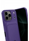 Mey İthalat®   iPhone 17 Pro Kelvin Kartvizitli Silikon - Derin Mor
