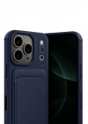 Mey İthalat®   iPhone 17 Pro Kelvin Kartvizitli Silikon - Lacivert