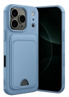 Mey İthalat®   iPhone 17 Pro Kelvin Kartvizitli Silikon - Mavi