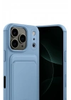 Mey İthalat®   iPhone 17 Pro Kelvin Kartvizitli Silikon - Mavi