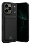Mey İthalat®   iPhone 17 Pro Kelvin Kartvizitli Silikon - Siyah