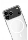 Mey İthalat®  iPhone 17 Pro Kılıf Magneticsafe Şeffaf Silikon - Şeffaf