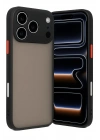 Mey İthalat®  iPhone 17 Pro Kılıf Montreal Silikon Kapak - Siyah