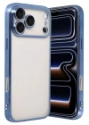 Mey İthalat®   iPhone 17 Pro  Lensli Silikon - Açık Mavi