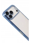 Mey İthalat®   iPhone 17 Pro  Lensli Silikon - Açık Mavi