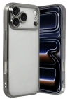 Mey İthalat®   iPhone 17 Pro  Lensli Silikon - Titan Gri