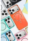 Mey İthalat®   iPhone 17 Pro Live Diamond Magsafe Kapak - Mavi